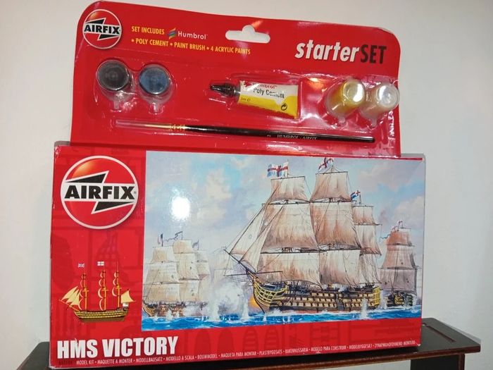 Vintage Airfix Hornby Hms Victory A55104 Aston Martin Db5 A50089 Both Sealed