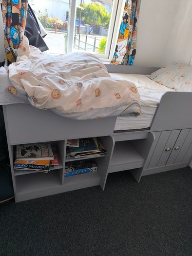 Orlando Low Sleeper Bed  Dove Grey