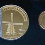 Netherlands euro coins set 24k Gold plated & Rhodium gilt Dutch medal limited edition Image 3
