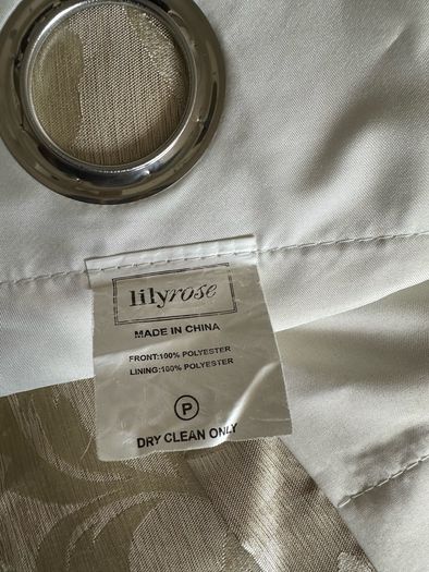 Gold and cream curtains