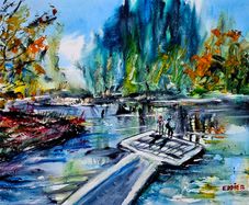 out in the wild watercolour