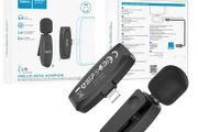 Hoco L15 Lightning Crystal Lavalier Wireless Digital Microphone Black