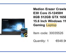 Medion erazer gaming laptop