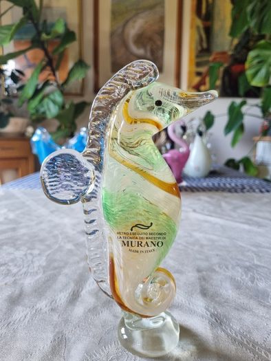 Murano glass water horse