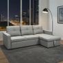 Silver Grey Corner Sofa Bed Storage/Free delivery Image 4