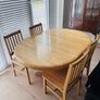 Solid Wooden Extendable Dining Table + 6 Chairs Image 2
