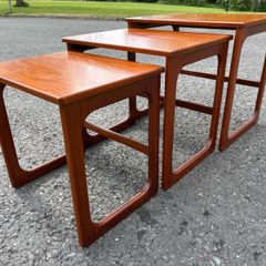 Retro vintage Nest of Tables by McIntosh furniture Scotland c1970