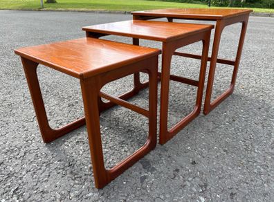 Retro vintage Nest of Tables by McIntosh furniture Scotland c1970