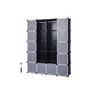 Boltless wardrobe Black storage unit   858 L Image 2