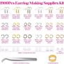 1900Pcs Earring Making Supplies Kit with Fish Hook Earrings, Earring Backs, Jump Rings for Jewelry Making and Earring Repair (FREE POSTAGE) Image 6