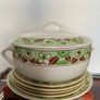 ceramic serving dish & plates Image 2
