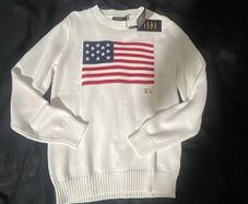 Ralph Lauren Large American Flag Jumper With Tags