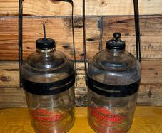 vintage fireside heating oil bottles 1950s