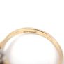 GOLD RING 9K with diamond cluster Image 5