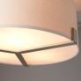 Semi-flush 3 bulb ceiling light Image 4
