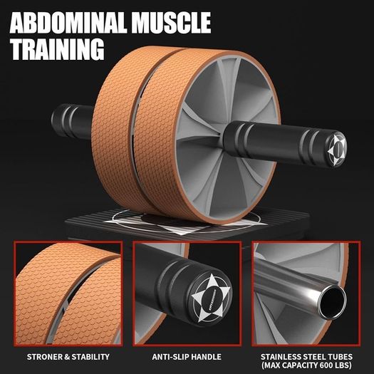 FREE EXPRESS SHIPPING Ab Roller Wheel, Ab Workout Equipment Exercise Wheels Set for Abdominal Core Strength Muscle Training, Muscle Roller Stick Reduce Muscle Soreness Tightness Leg Cramps