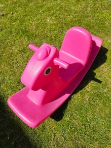 Pink rocking horse