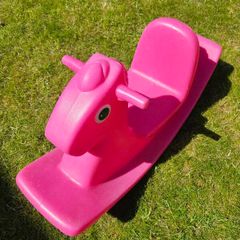 Pink rocking horse