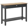 Console Table Black 110x35x80 cm Wood Image 5