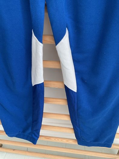 Size 12 retro style adidas bottoms royal blue & white