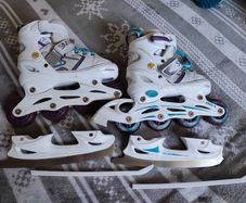 Rollerblades and Ice Skates  - 2 in 1 ( adjustable size 30 - 33 )