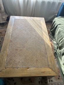 Large solid coffee table