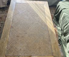Large solid coffee table