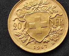 Gold coin 20 swiss francs