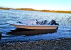 fishing boat with trailer and 50 hp engine