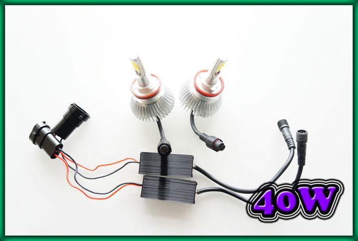 Led Headlight, Foglight Bulbs 40w 6000k Very Bright - H1, H4, H7, H8, H11, 9005, 9006