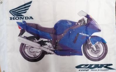 Honda CBR 1100 Super Blackbird Flag Blue.