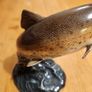 Beswick Leaping Brown Trout Vintage X 2. Model 1032 Trout. 16cm Heigh.  Model No 1390 Trout 11cm Heigh. See Photos. Image 10