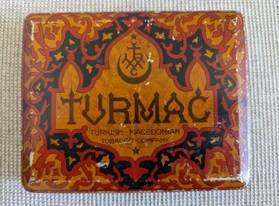 Vintage 1920s Turmac Turkish Macedonian Advertising Tin