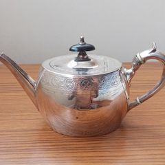 Silver plated teapot