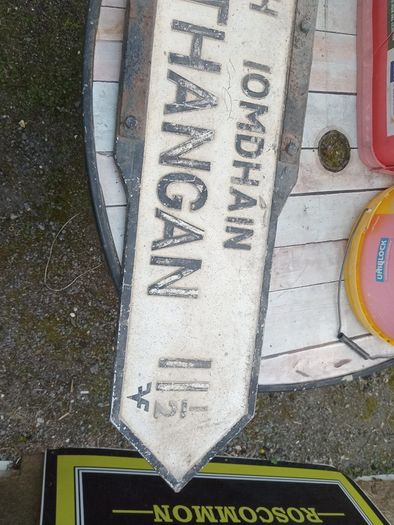 old  road  sign