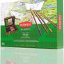 Academy Wooden Gift Box,Complete 35 Piece Art Set with Colouring Pencils,Pastels & Accessories, Ideal Collection for Drawing, Sketching & Crafts, Premium Hobbyist Quality Kit Image 2