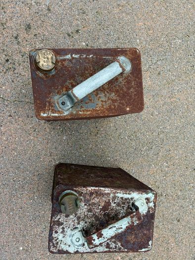 Antique ESSO petrol cans