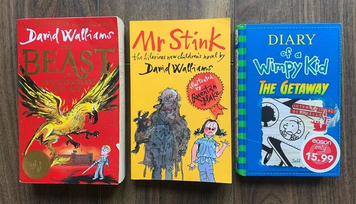 LOTS of Childrens Book Bundles - Football Books, Wimpy Kid, Cat Kid, Skulduggery Pleasant etc