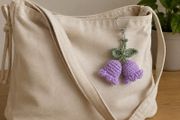 Lilac crocheted flower