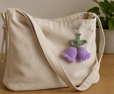 Lilac crocheted flower