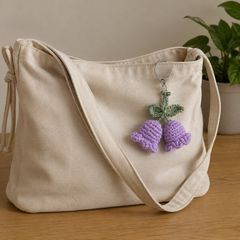 Lilac crocheted flower
