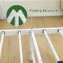 Bed Frame,Metal Bed Frame Double Bed Base with Reinforced Steel Slats Image 7