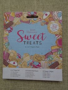 Docrafts,Papermania, Sweet treats 6 " x 6" Paperpad,Craft supplies,Scrapbooking