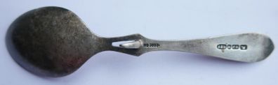 ROBERTS & BELK Vintage Hook-Backed HONEY SPOON Silver-Plated