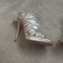 Light gold Champagne Jimmy Choo Platform sandals shoes Image 5