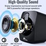 2.0 Wired Mini Speaker for PC,USB Powered 3.5 mm AUX,LED Light Up RGB Gaming Speakers for Computer,Laptop,Phone,Monitor (FREE POSTAGE) Image 5