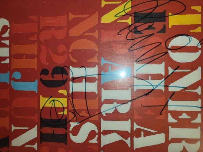 Fully signed Stone Roses Heaton Park hand numbered limited edition screen print 133/500