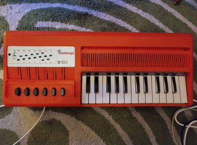 Bontempi B103 vintage fan / chord organ keyboard - BROKEN