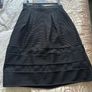 Warehouse Womens Black Midi Skirt and Crop Top Set- Size 12 Image 2