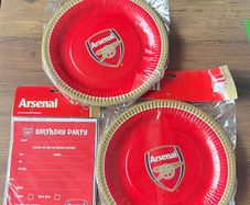 arsenal paper plates